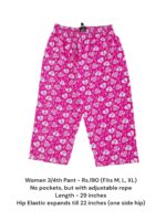 Women's 3/4th Pant (M/L/XL Size) - 04
