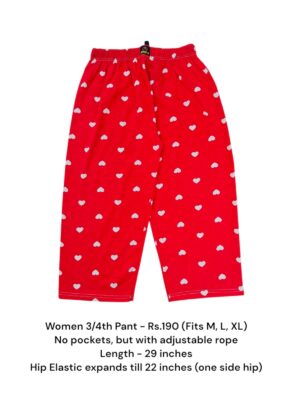 Women's 3/4th Pant (M/L/XL Size) - 06