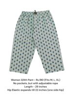 Women's 3/4th Pant (M/L/XL Size) - 08