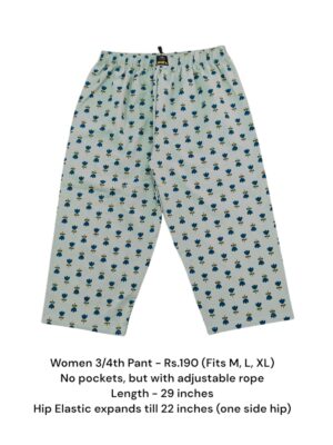 Women's 3/4th Pant (M/L/XL Size) - 08