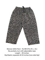 Women's 3/4th Pant (M/L/XL Size) - 07