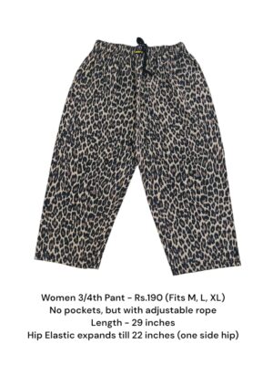 Women's 3/4th Pant (M/L/XL Size) - 07
