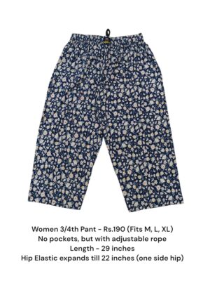 Women's 3/4th Pant (M/L/XL Size) - 11