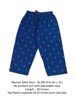 Women's 3/4th Pant (M/L/XL Size) - 10