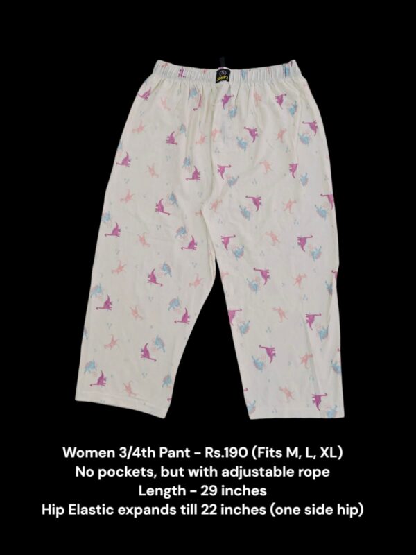Women's 3/4th Pant (M/L/XL Size) - 14