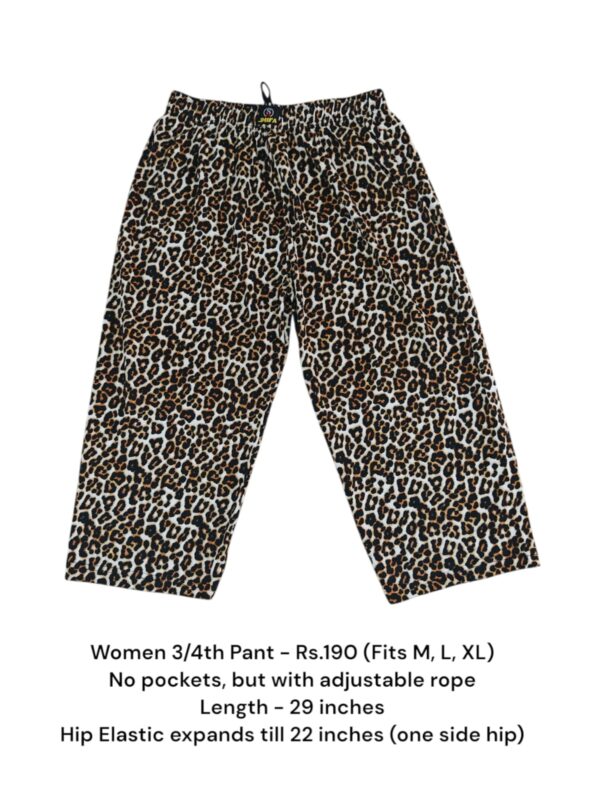 Women's 3/4th Pant (M/L/XL Size) - 16