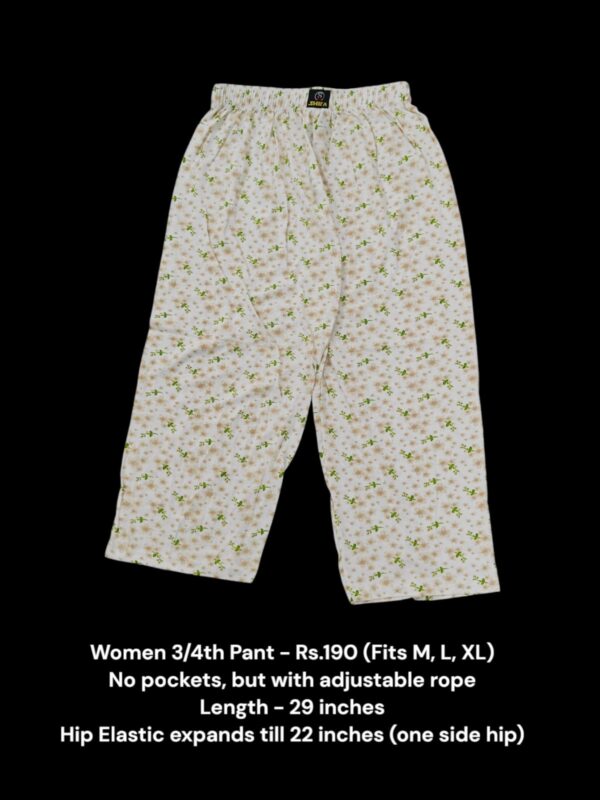 Women's 3/4th Pant (M/L/XL Size) - 13