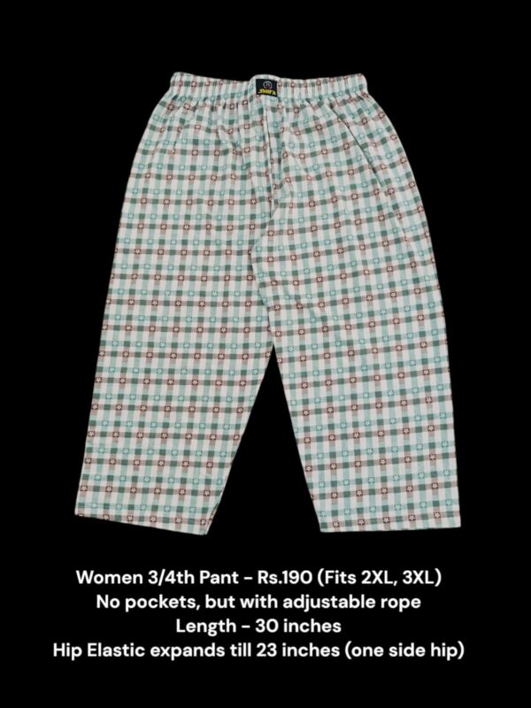 Women's 3/4th Pant (2XL/3XL Size) - 06