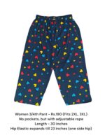 Women's 3/4th Pant (2XL/3XL Size) - 10