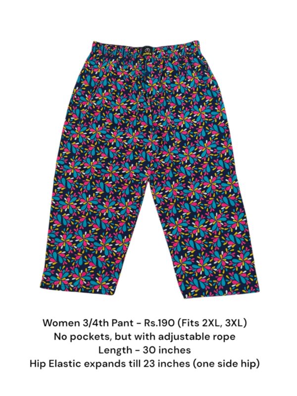 Women's 3/4th Pant (2XL/3XL Size) - 09
