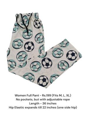 Women's Full Pant without Pockets (M/L/XL Size) - 12