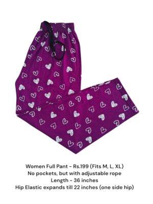 Women's Full Pant without Pockets (M/L/XL Size) - 15