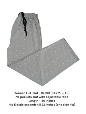 Women's Full Pant without Pockets (M/L/XL Size) - 06