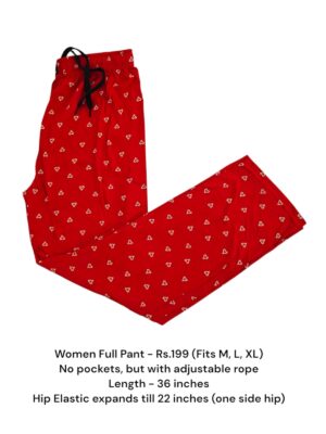 Women's Full Pant without Pockets (M/L/XL Size) - 04