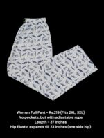 Women's Full Pant without Pockets (2XL/3XL Size) - 10
