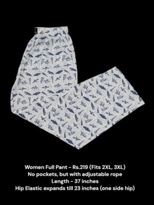 Women's Full Pant without Pockets (2XL/3XL Size) - 10