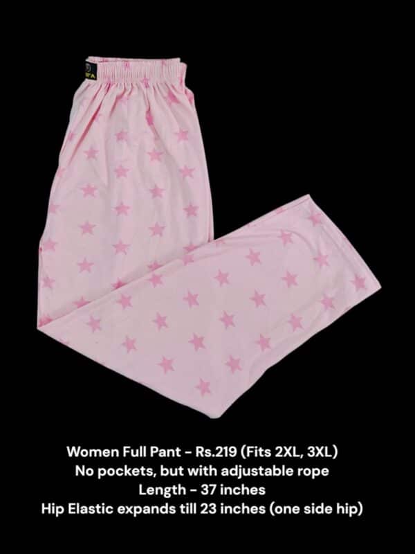 Women's Full Pant without Pockets (2XL/3XL Size) - 08