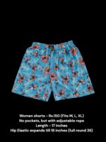 Women Shorts with NO Pockets  - 02 (M/L/XL)