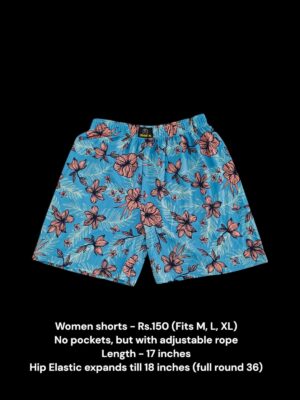 Women Shorts with NO Pockets  - 02 (M/L/XL)