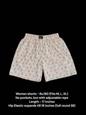 Women Shorts with NO Pockets  - 04 (M/L/XL)