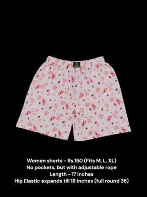 Women Shorts with NO Pockets  - 05 (M/L/XL)