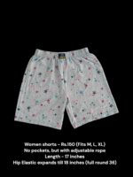 Women Shorts with NO Pockets  - 06 (M/L/XL)