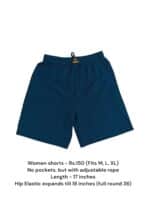 Women Shorts with NO Pockets  - 15 (M/L/XL)