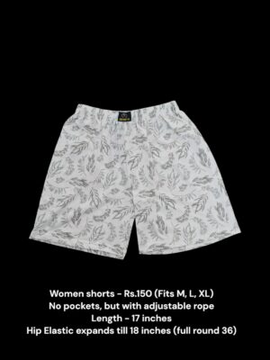 Women Shorts with NO Pockets  - 21 (M/L/XL)