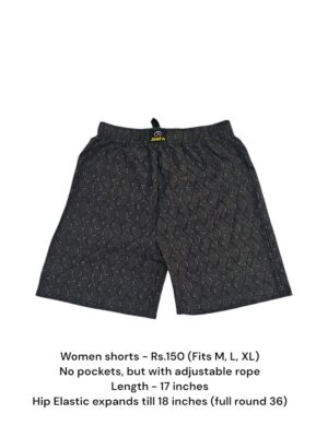 Women Shorts with NO Pockets  - 22 (M/L/XL)