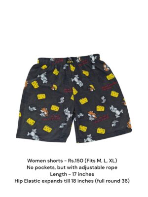 Women Shorts with NO Pockets  - 25 (M/L/XL)