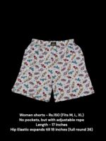 Women Shorts with NO Pockets  - 29 (M/L/XL)