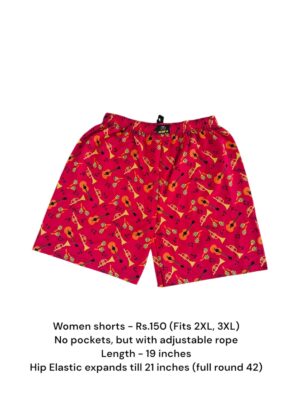 Women Shorts with NO Pockets  - 03 (2XL/3XL)