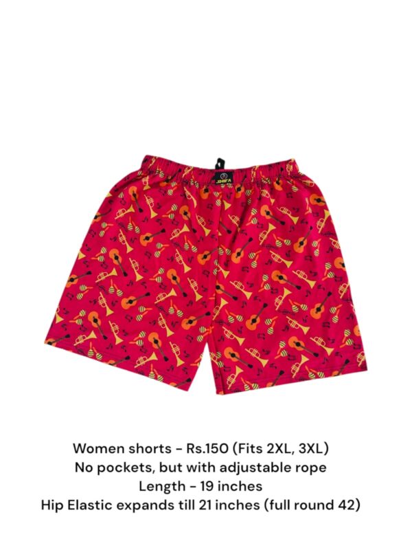 Women Shorts with NO Pockets  - 03 (2XL/3XL)