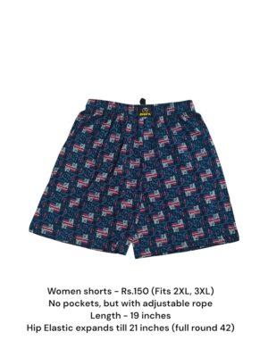 Women Shorts with NO Pockets  - 06 (2XL/3XL)