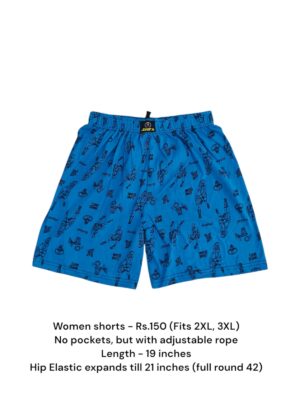 Women Shorts with NO Pockets  - 04 (2XL/3XL)