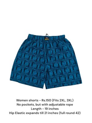Women Shorts with NO Pockets  - 07 (2XL/3XL)
