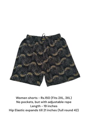 Women Shorts with NO Pockets  - 05 (2XL/3XL)