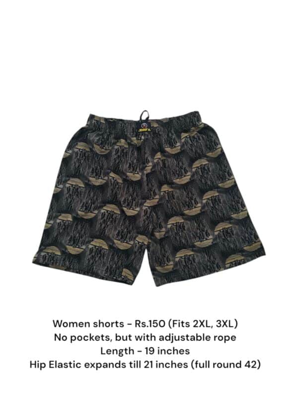 Women Shorts with NO Pockets  - 05 (2XL/3XL)