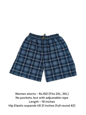 Women Shorts with NO Pockets  - 09 (2XL/3XL)