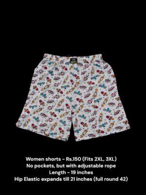 Women Shorts with NO Pockets  - 13 (2XL/3XL)