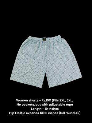 Women Shorts with NO Pockets  - 20 (2XL/3XL)
