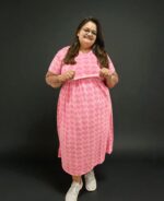 Maternity Comfy Wear - Baby Pink Hearts