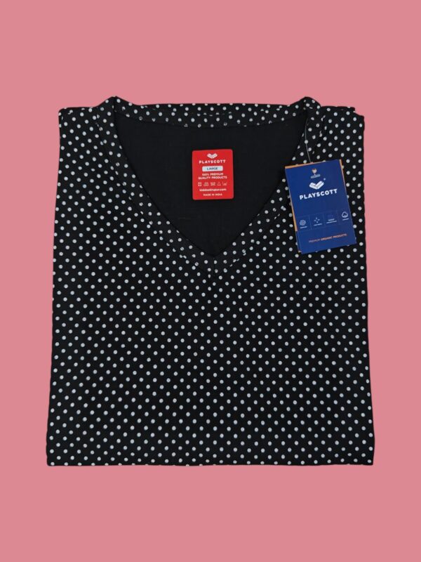 Playscott All Day Fusion Wear - Black Polka Dots