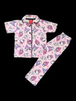 Playscott Unisex Kids Night Suit(Half Sleeve) - Hello Kitty