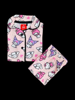 Playscott Unisex Kids Night Suit(Half Sleeve) - Hello Kitty