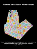 Women's Full Pant with Pockets (XL Size) - 13