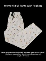 Women's Full Pant with Pockets (XL Size) - 11