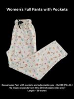 Women's Full Pant with Pockets (XL Size) - 07