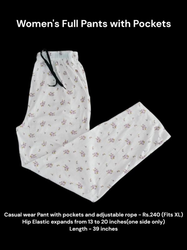 Women's Full Pant with Pockets (XL Size) - 16