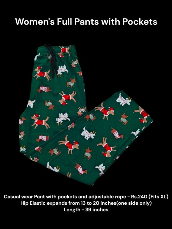 Women's Full Pant with Pockets (XL Size) - 10